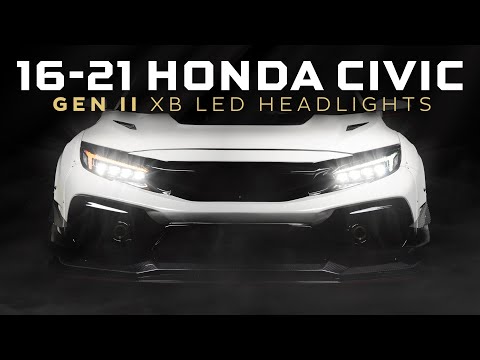 All New Morimoto 16-21 Honda Civic XB LED Headlights | The Ultimate Upgrade to Illuminate the Night💡