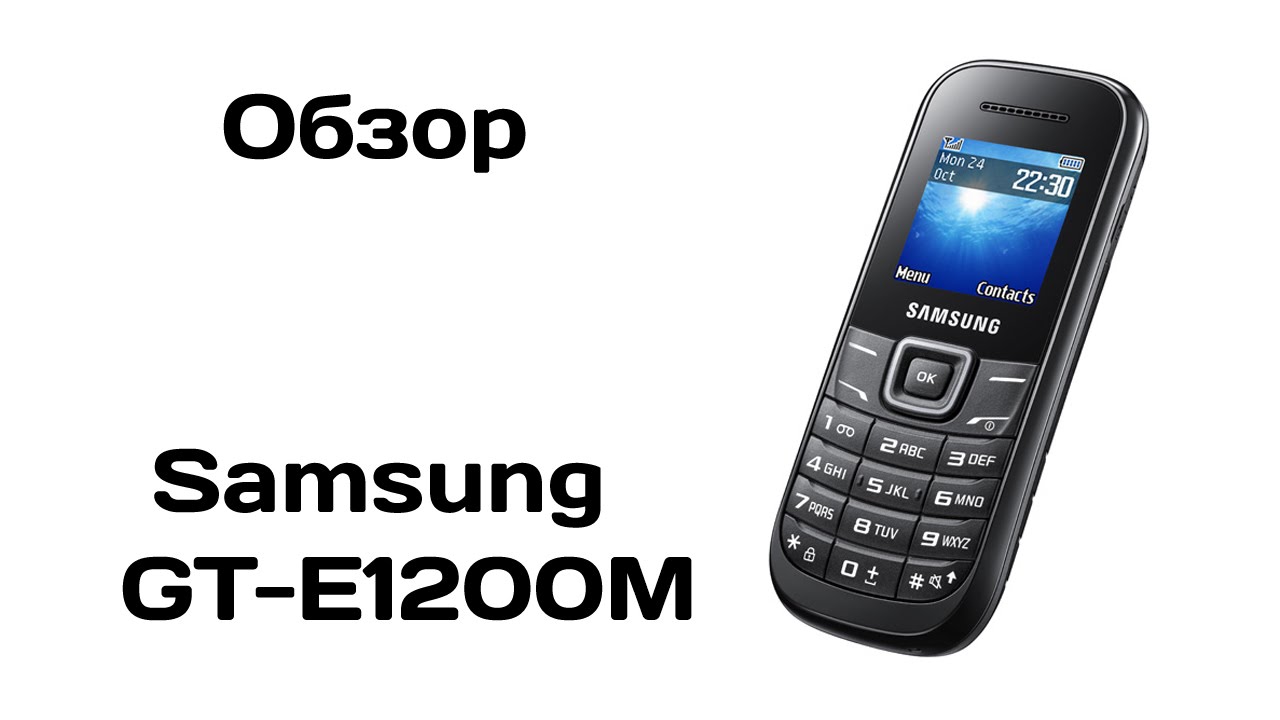 Мобильный телефон Samsung E1200 Black