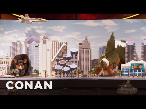 Scraps: King Korgie Vs. Dogzilla | CONAN on TBS