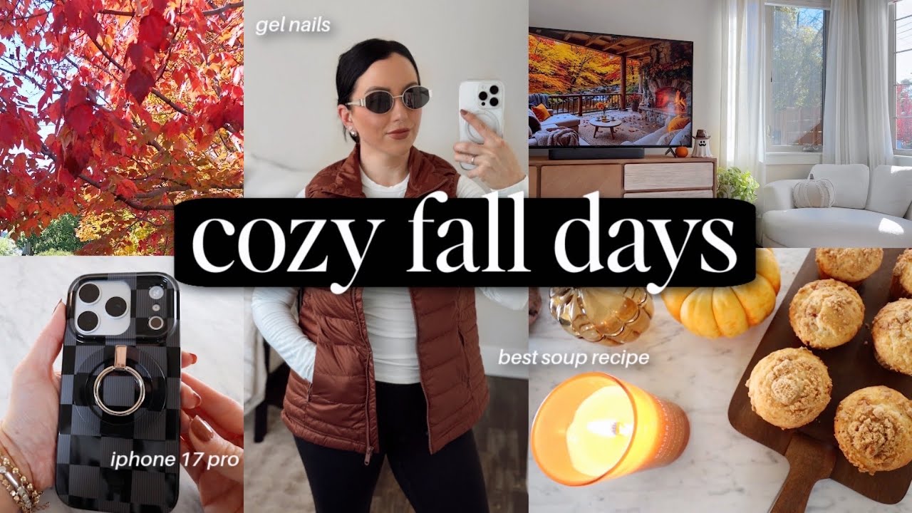 FALL 𝒗𝒍𝒐𝒈: cozy days in, baking, iphone 17 pro, easy gel nails at home, I'm a perfume addict.