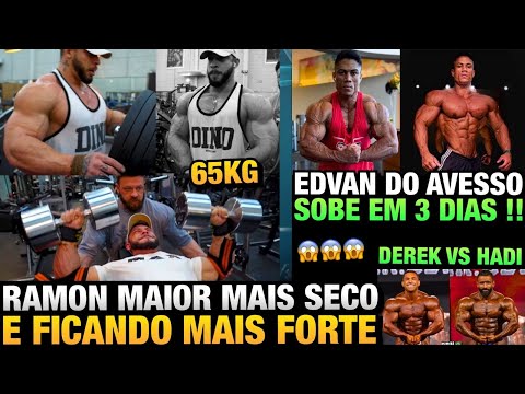 RAMON ENORME E FICANDO MAIS FORTE NOS TREINOS - EDVAN MUITO SECO VAI COMPETIR + HADI VS DEREK