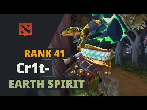 Cr1t- (Rank 41) plays Earth Spirit Dota 2 Full Game