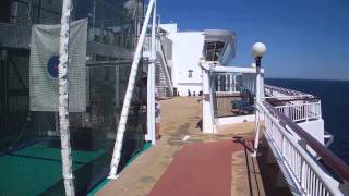 Walking around Norwegian Star Cruise Ship on Baltic Sea