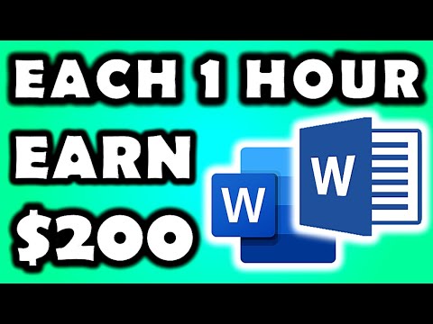 Earn $200 in 1 Hour From Microsoft Word (FREE) - Worldwide Make Money Online