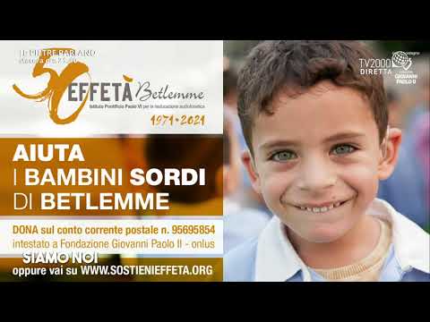 Siamo Noi, 29 settembre 2021 – Effetà, la carità in Terra Santa