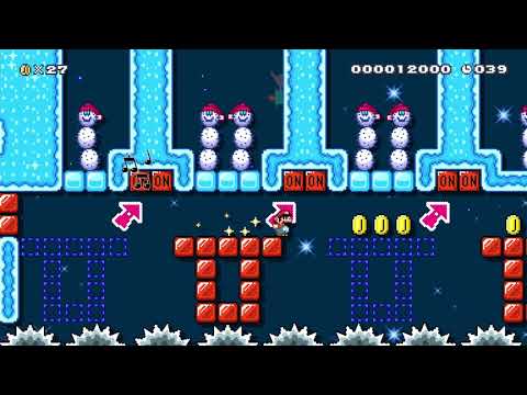 ★雪と氷の世界を駆け抜けて♪SPEED RUN☆ by ゆー☆ひろゆー 🍄 Super Mario Maker 2 #ahm 😶 No Commentary