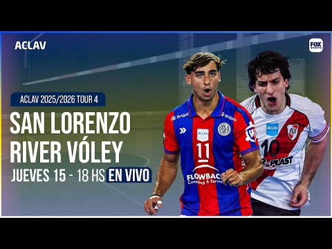 EN VIVO 🔴 || SAN LORENZO vs RIVER PLATE - VÓLEY ACLAV 2025/2026 TOUR 4