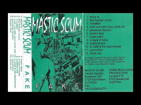 Mastic Scum / Fleshless: Fake / Free Off Pain (1996) [Austria, Czech Republic] full split tape