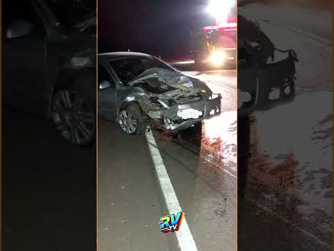 (( MORTE NO GOL )) Mulher MORRE em colisão frontal entre dois carros na SC-160, em Campo Erê SC