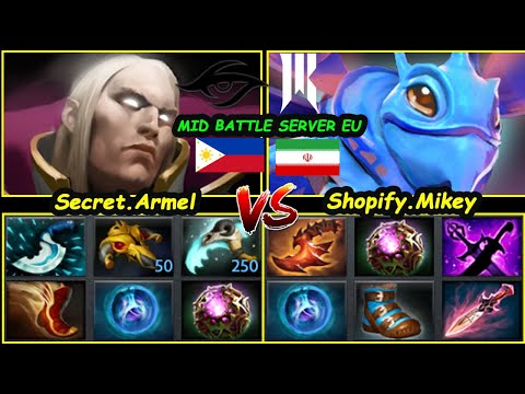 Armel vs Mikey - Secret MIDLANE vs Shopify Rebellion Stand in MIDLANE BATTLE SERVER EU Dota 2