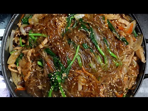 냄비 하나로 순식간에 만드는 한식뷔페 '잡채' 레시피