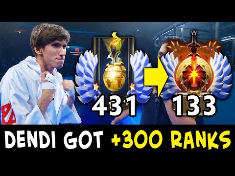 Dendi got +300 RANKS after calibration — 2nd MMR SEASON