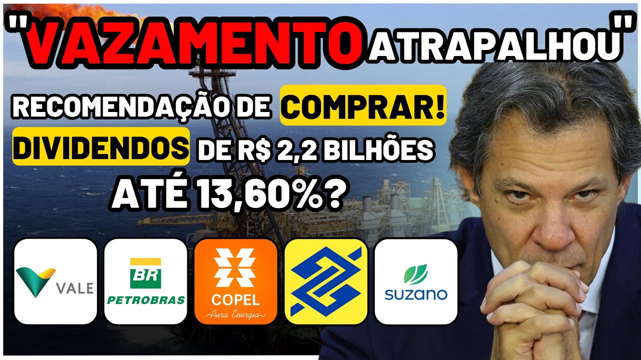 MERCADO AFUNDA APÓS "VAZAMENTO"! VALE3 e CPLE6: GRANDES DIVIDENDOS? ATENÇÃO: PETR4 BBSE3 CMIG4 SUZB3