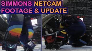 Simmons custom hockey goalie set netcam & review update!