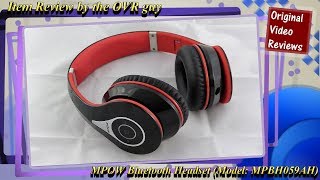 Video thumbnail for MPOW 059 Bluetooth Headset Review 🎧 by Original Video Reviews