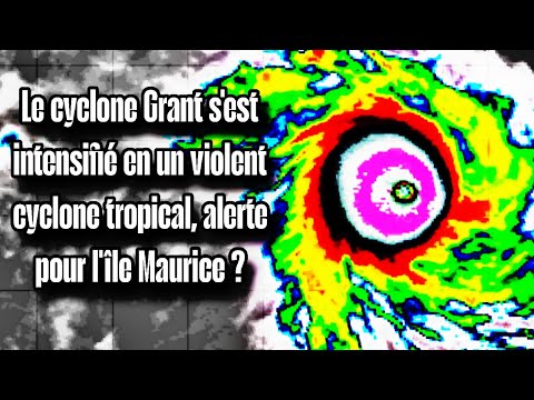 Le cyclone violent Grant continue sa progression à travers l'île Maurice !