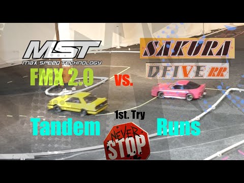 MST FMX 2.0 LCG vs  Sakura D5S Ver.2 -- Tandem Runs - 1st Try