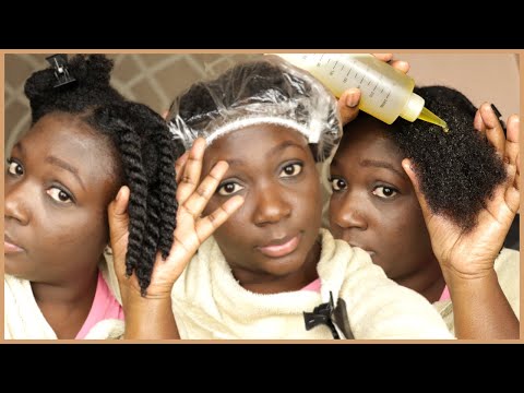 EASY pre poo routine for DRY low porosity natural hair...