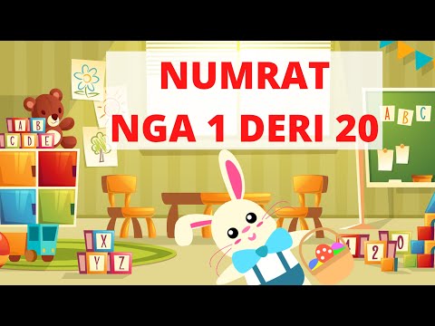 Numrat shqip nga 1 deri 20 | Video për fëmijë