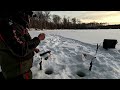 Фото Зимняя рыбалка в тайге. Ловля ленка и хариуса на электронную удочку. Зимняя рыбалка в Сибири.