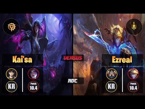 Zenit KAI'SA (ADC) [Press the Attack] VS EZREAL - Challenger KR Patch 10.4