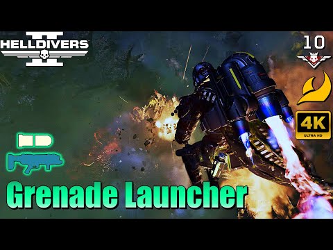 Helldivers 2 | Blasting Away with Grenade Launcher & Hover Pack (No commentary, Max difficulty, 4K)