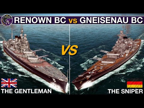 Renown Battlecruiser vs Gneisenau Battlecruiser | Krieg auf See