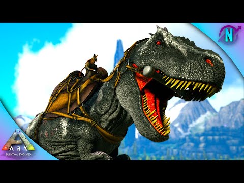 Encontrei um Rex de nível máximo e tive que o domar!! Ark: Survival Evolved - Cluster [EP7]