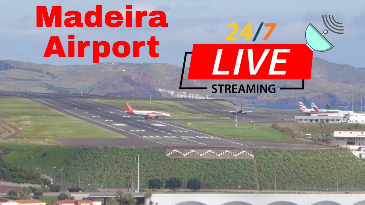 Live webcam view of Madeira Airport - Aircraft Takeoff & Landing