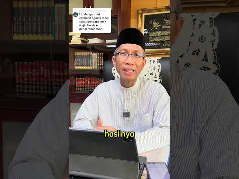 Zakat Pendapatan Tak Wajib Ke?