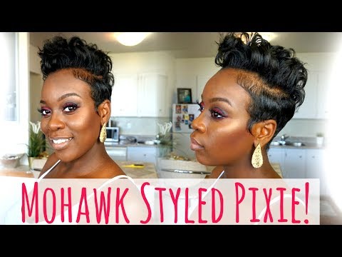 Mohawk/Faux Hawk Styled Pixie!|Easy Short Hair...