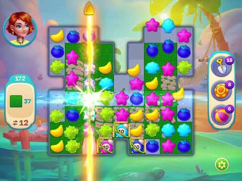 Hawaii Match-3 Mania - Level 172 - No Booster - FULL STORY - CaroGamesNL