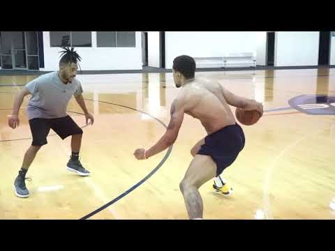 Kethan Savage trains with NBA Skills Trainer UNDERD0G