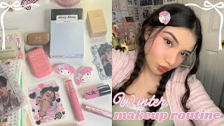 winter makeup routine 🎀❄️🩰