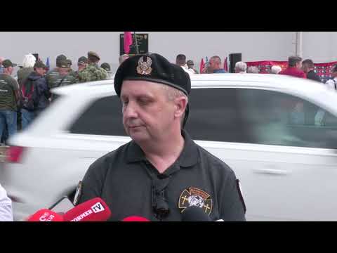 Info - Polozen venac na spomen plocu heroja sa Kosara - (TV KCN 14.06.2024)