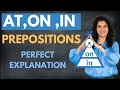 AT ON IN Prepositions In English Grammar With Examples English Grammar Lesson ChetChat