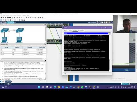 2.9.2 Packet Tracer Switch Configuration and End Devices Physica,