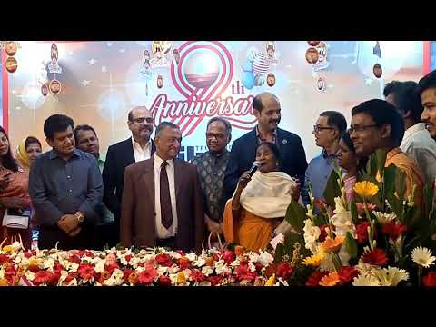 Kangalini Sufia, noted folk singer, makes audiences spellbound with her open and pure voice at the 9th anniversary of the 'daily sun' on October 24.