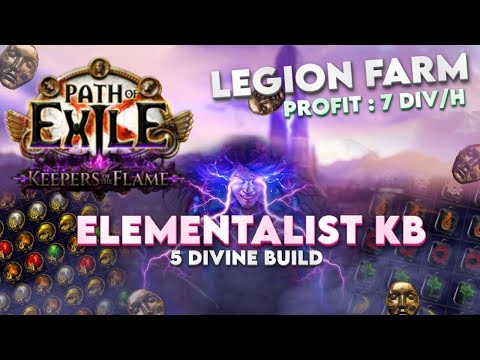 5 WAY ELEMENTALIST ❘ LEGION FARM   3.27 ❘ Path of Exile ❘ Kite_Poe