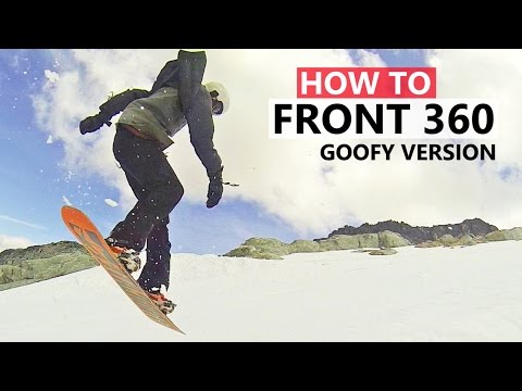How to Frontside 360 Goofy Version - Beginner Snowboard Tricks