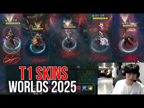 HLE Zeus Stream Try All T1 World Winners Skins 2024