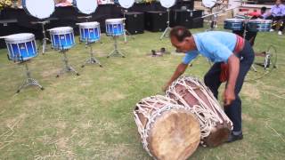 Klong Ging (Thai Drum) Part 2. /การตีกลองกิ่ง แบบแนวนอนที่เรียกว่า 