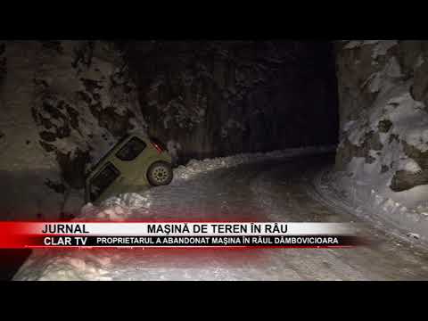 stire 26 03 2018 Maşină de teren în râu