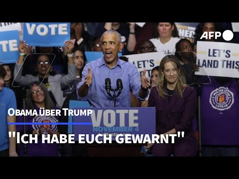 Obama über Trump: "Ich habe euch gewarnt!" | AFP
