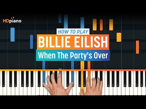 YouTube video about: When the party's over piano?