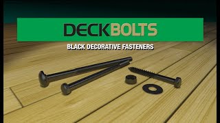 Deck Bolts Black Coated Fasteners