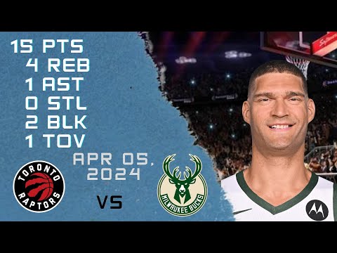 Brook Lopez player Full Highlights vs RAPTORS NBA Regular season game 05-04-2024