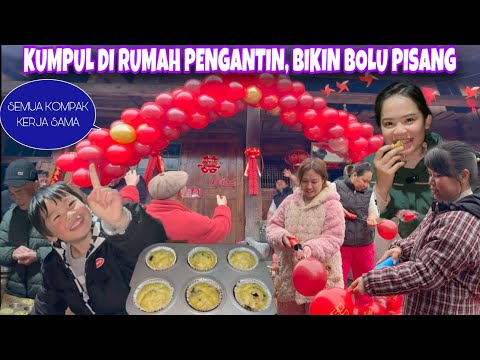  KUMPUL DI RUMAH CIUCIU TERTUA UNTUK PERSIAPKAN MASAKAN DAN HIASAN ACARA NIKAHAN BESOK 