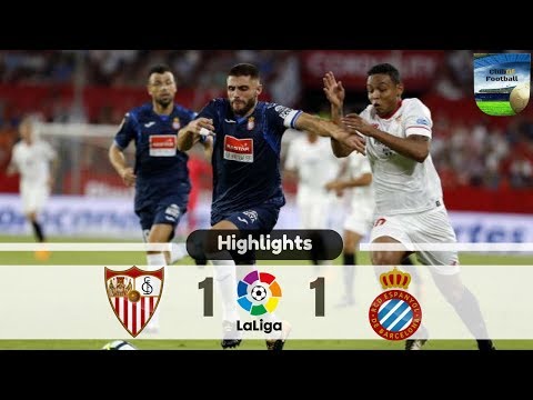 Sevilla vs Espanyol (1:1) - Highlights & Goals (La Liga - Round 1 / 19 August 2017)