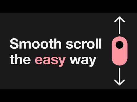 Lenis smooth scroll in under 4 minutes